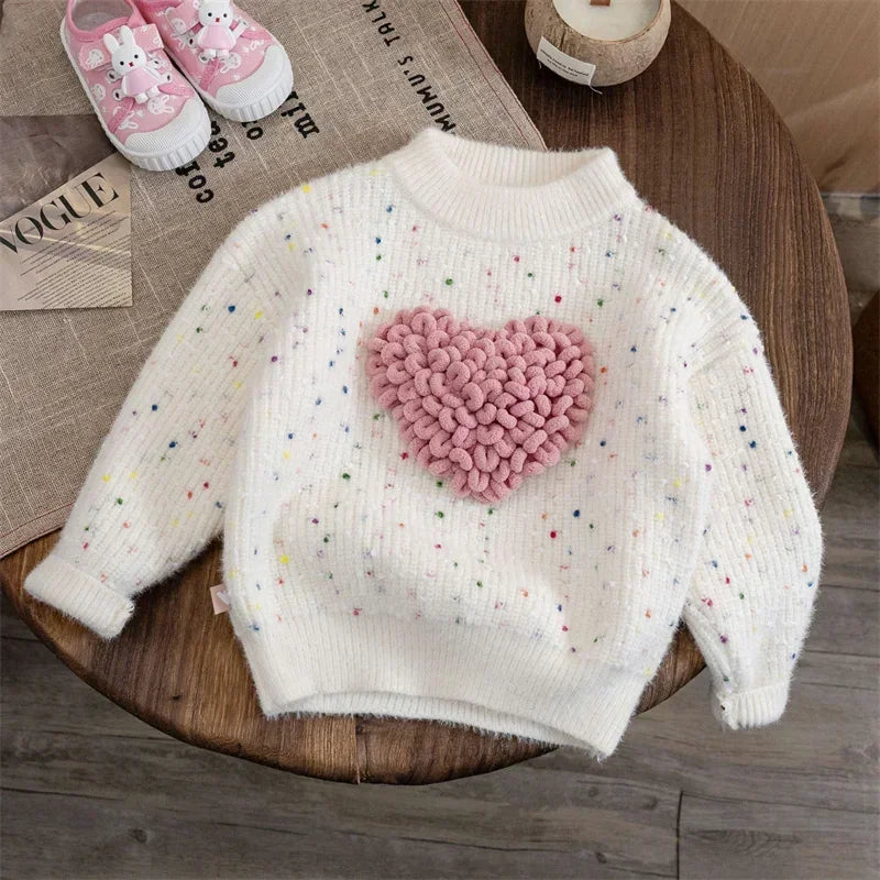 Girls Sweater Autumn Winter Pullover for Kids 2023