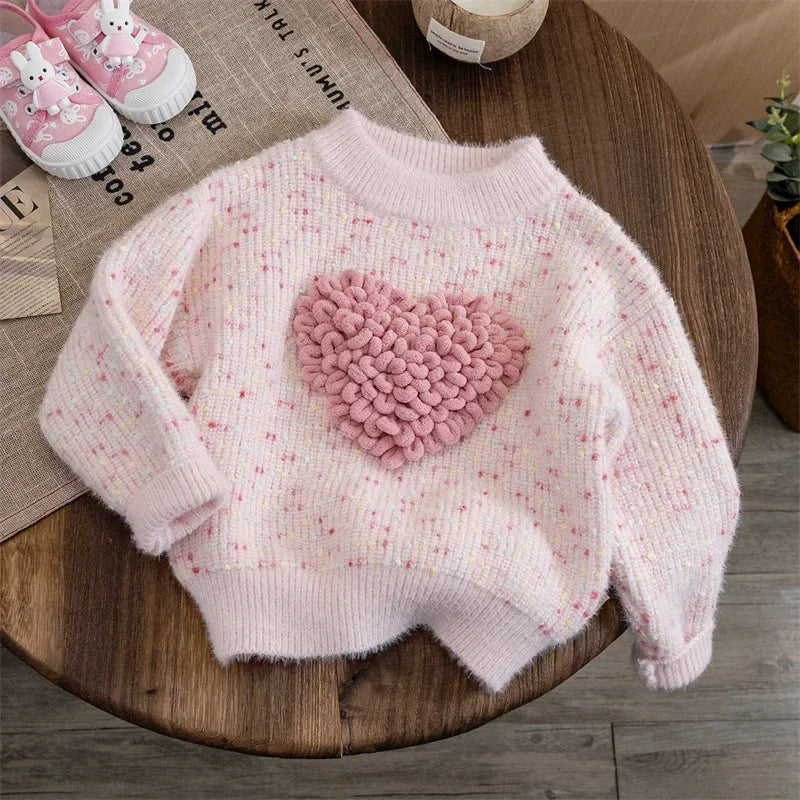 Girls Sweater Autumn Winter Pullover for Kids 2023
