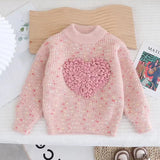 Girls Sweater Autumn Winter Pullover for Kids 2023