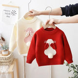Girls' Sweater Rabbit Fashionable Little Girls' Winter and
