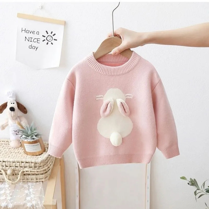 Girls' Sweater Rabbit Fashionable Little Girls' Winter and