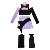 Girls jazz dance long sleeve top skirt children's