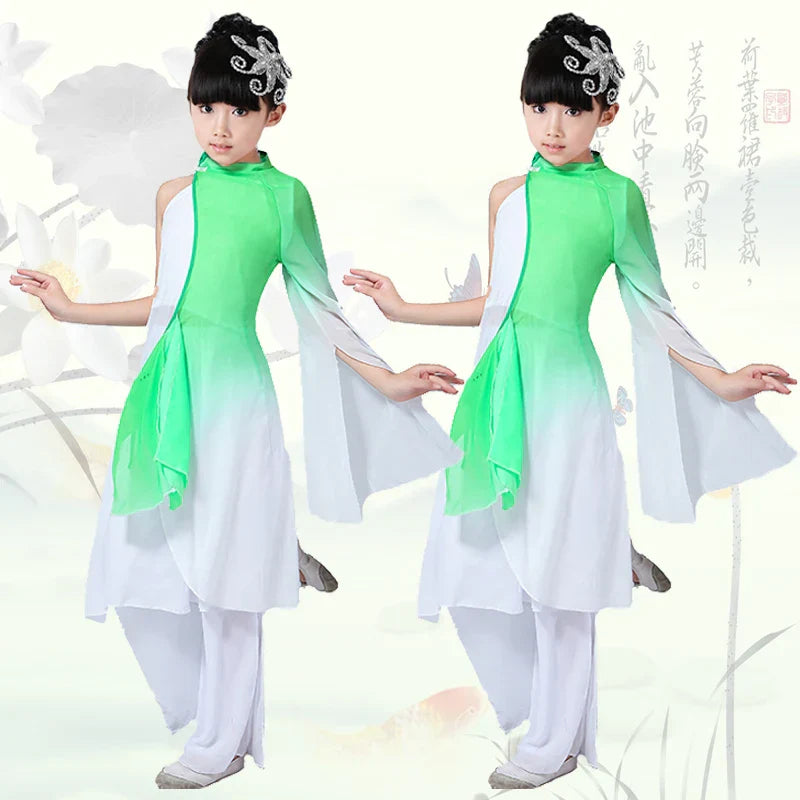 Girls yangko dance new children's clothing costume stage