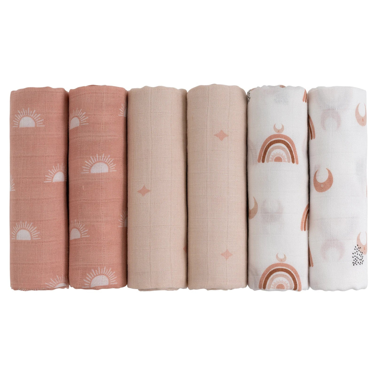 Gllquen Baby Cotton Muslin Swaddle Receiving Blankets Burp
