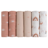 Gllquen Baby Cotton Muslin Swaddle Receiving Blankets Burp
