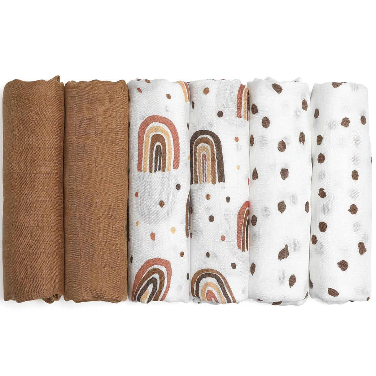 Gllquen Baby Cotton Muslin Swaddle Receiving Blankets Burp