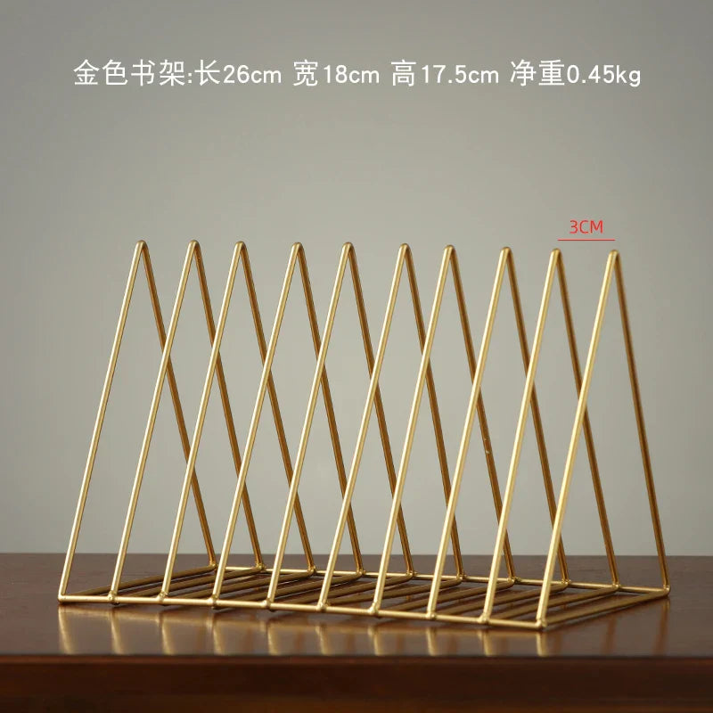Gold Modern Magazine Racks Small Metal Computer Desks