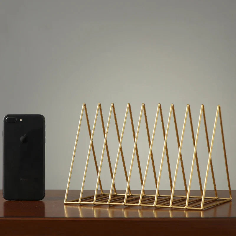 Gold Modern Magazine Racks Small Metal Computer Desks