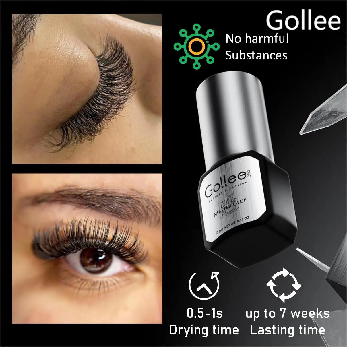 Gollee Fast drying 0.5s Glue for Eyelash Extension