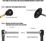 Gomexus Spinning Aluminum Alloy Reel Handle Knob 20mm