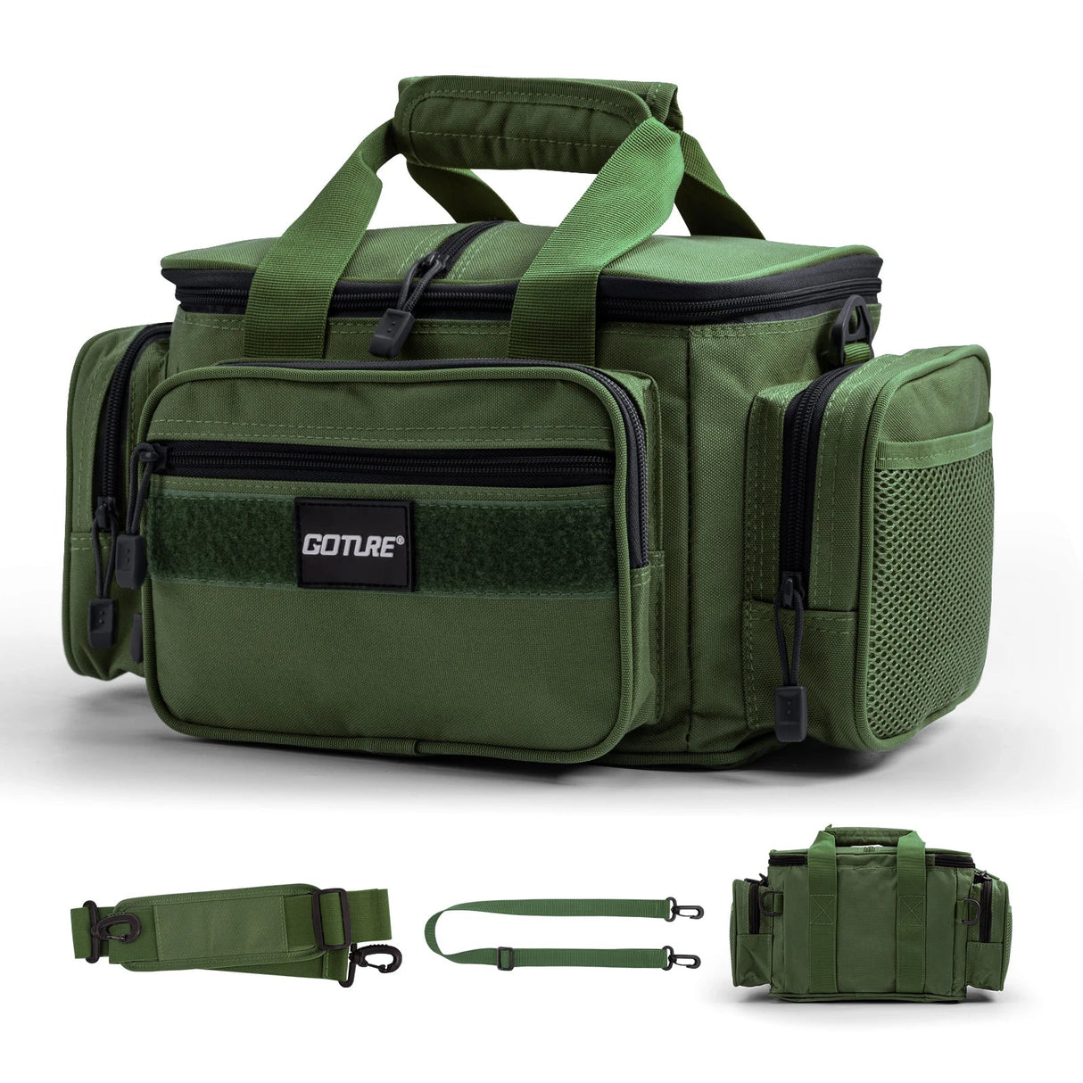 Goture Shoulder Crossbody Fishing Bags 600D Oxford Fabric