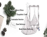 Green Crystal Handbeading Prom Dresses 2Piece Jacket Back