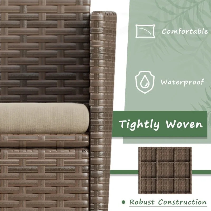 Greesum Patio Furniture 4 Pieces Conversation Sets Outdoor