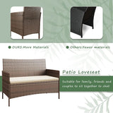 Greesum Patio Furniture 4 Pieces Conversation Sets Outdoor