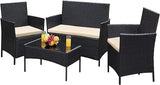 Greesum Patio Furniture 4 Pieces Conversation Sets Outdoor