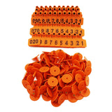 100Pcs Pig Goat Ear Tag Sighs 001-500 Animal