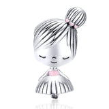 BISAER Alloy Dangle Beads Cup Bulldog Boy Girl