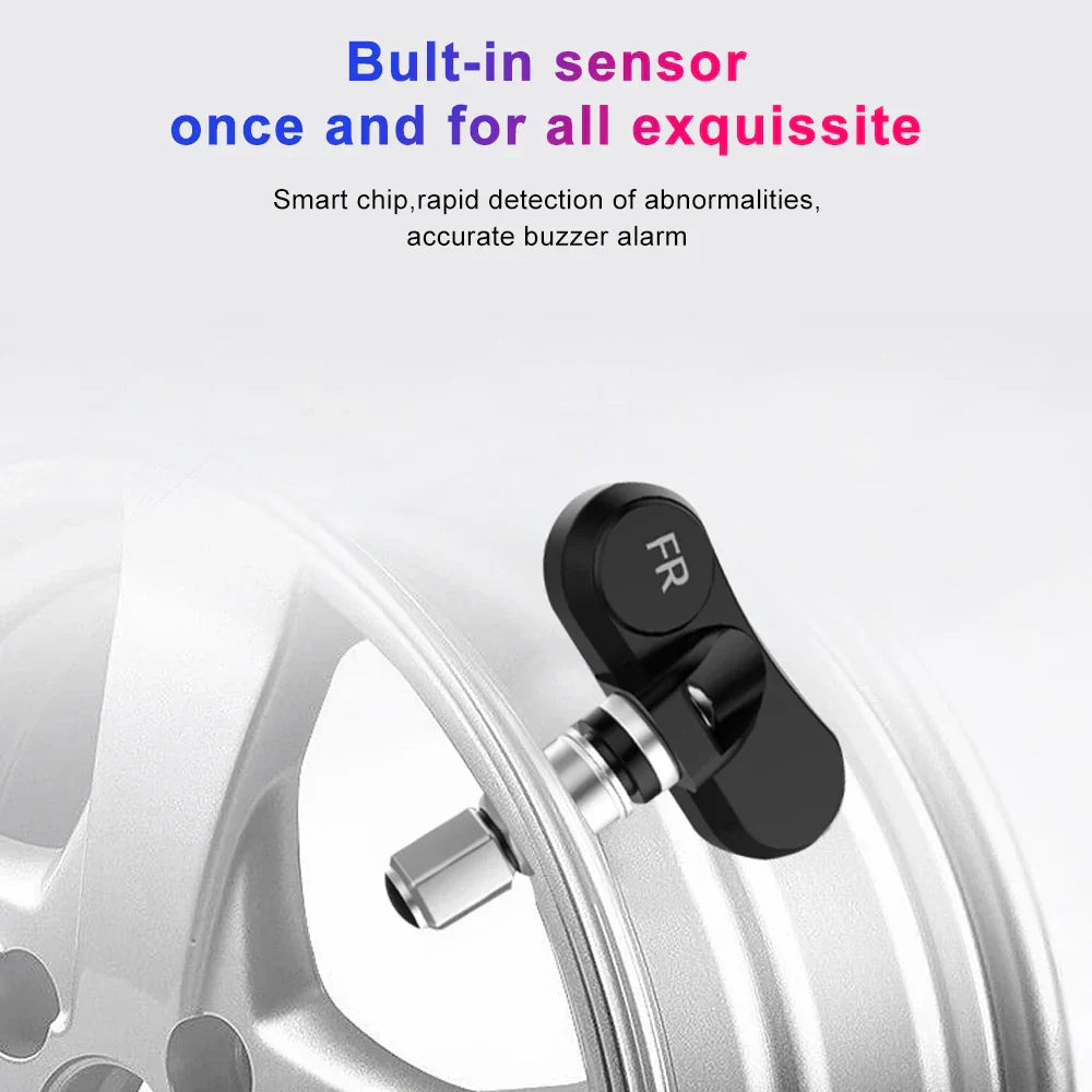 Car TPMS Tire Pressure Alarm Monitor System Temperature