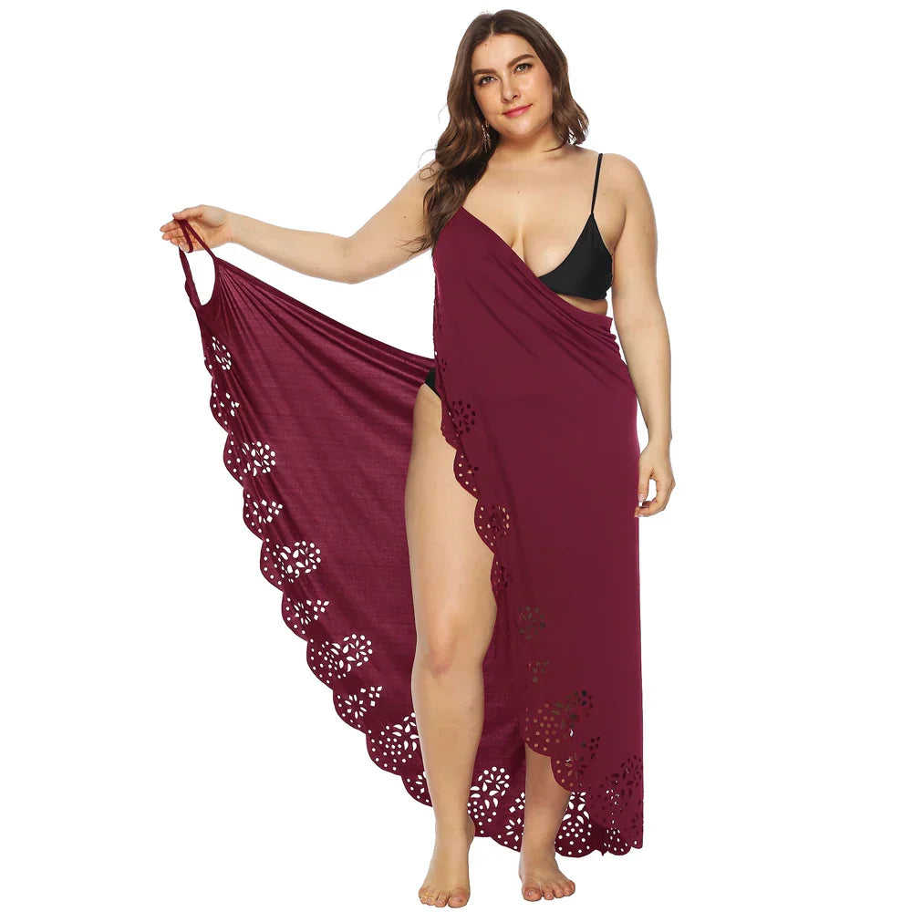 Sexy Cover Up Plus Size Bikini Women Swimsuit