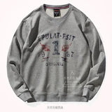 American Retro Terry Printed Hoodies Men's Pure Cotton