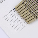 3/6/7/Pcs Pigma Micron Pen Liner Ink Marker Pen