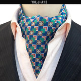 Men Vintage Polka Dot Wedding Formal Cravat Ascot