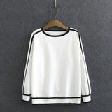 Womens Sweaters Plus Size Fashion Autumn Jumper Striped