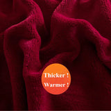 WOSTAR Winter warm solid flannel quilt cover velvet