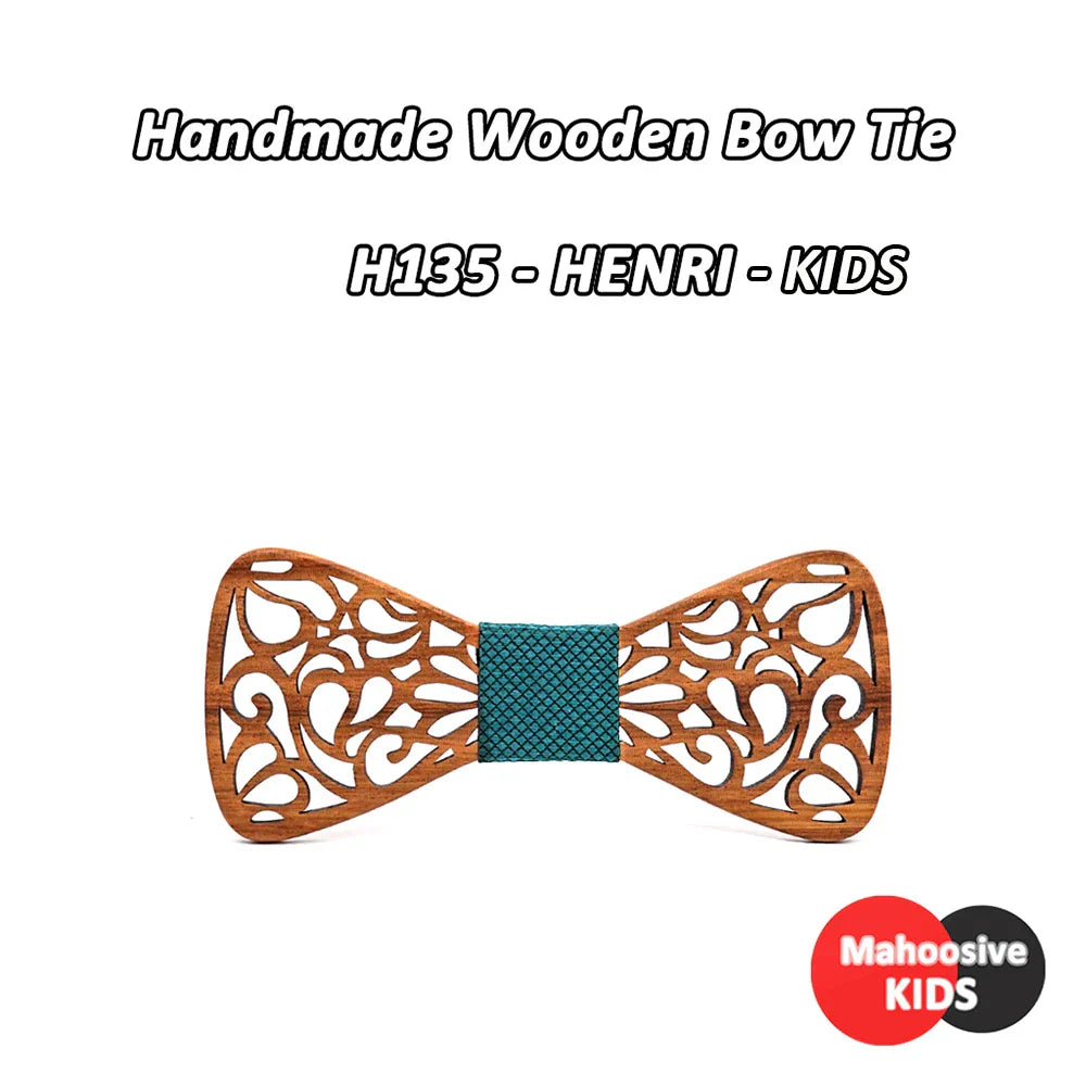Mahoosive New Floral Wood Bow Ties for Men