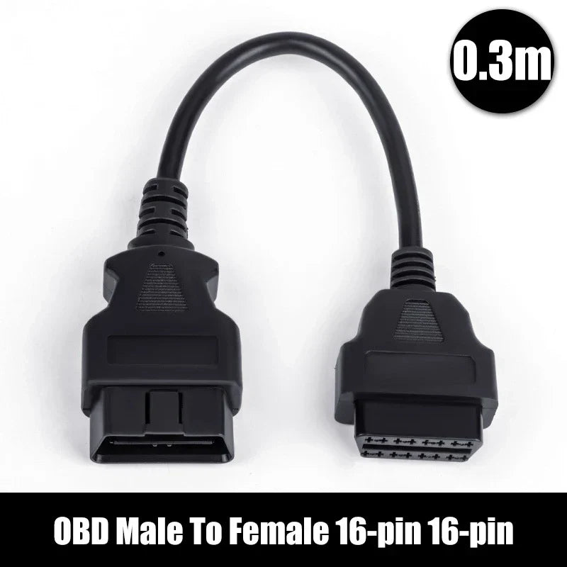 Car OBD Extension Cord Male To Female 16