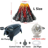 Volcano Stone Aquarium Decoration Fish Tank Bubble Volcano