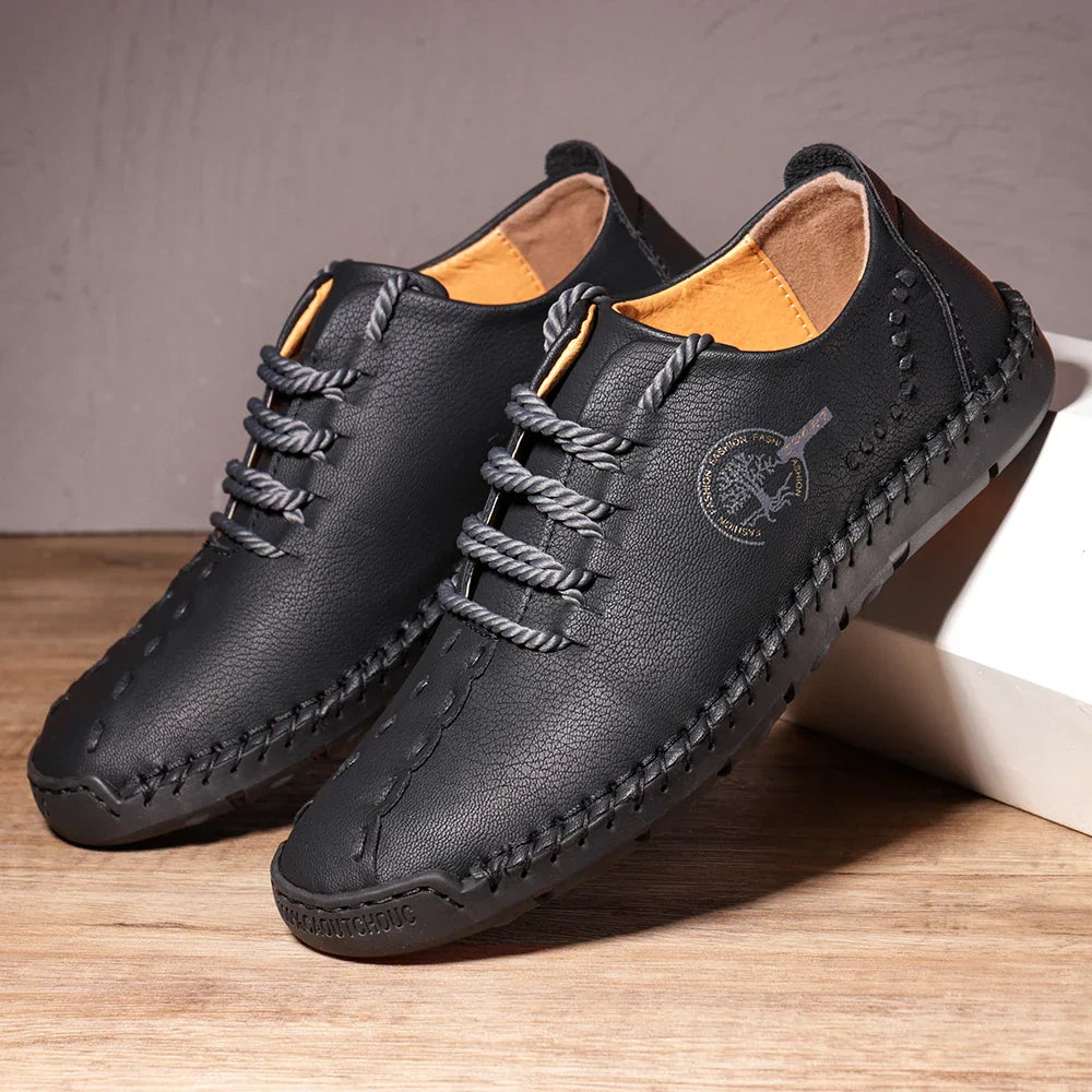 Handmade Leather Casual Men Shoes Design Sneakers Men