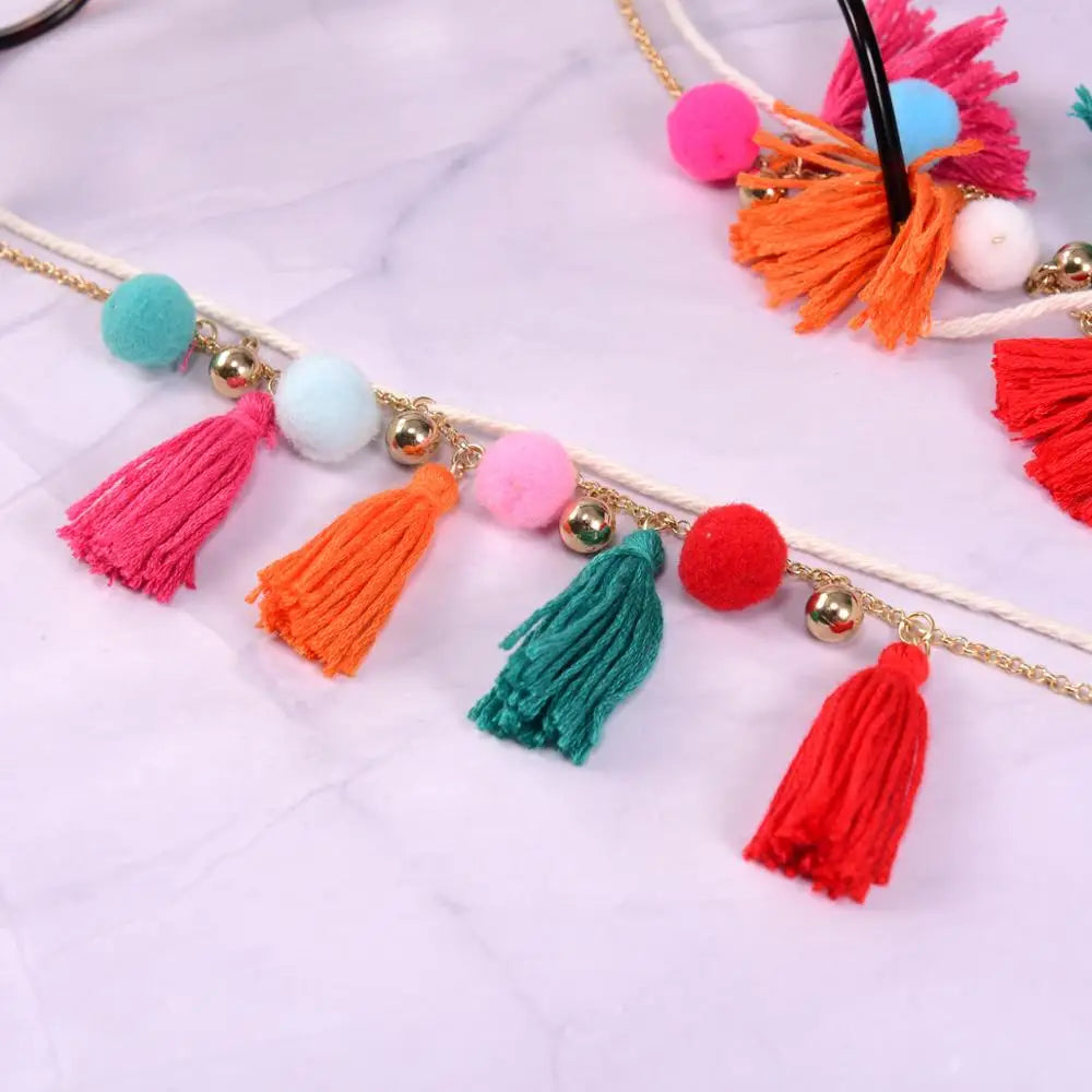 Fashion Colorful Tassel Women's Glasses Chain on the