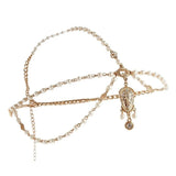 1PCS Fashion Indian Boho Hair Decoration Headbands white