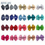 20pcs/lot High Quality 4.5'' Solid Seersucker Waffle Bow