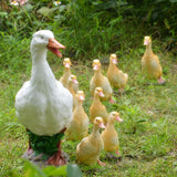 Cute Duck Resin Garden Statue Backyard Pond Ducks