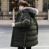 Jacket Winter Men Clothing Streetwear Down Cotton Coat