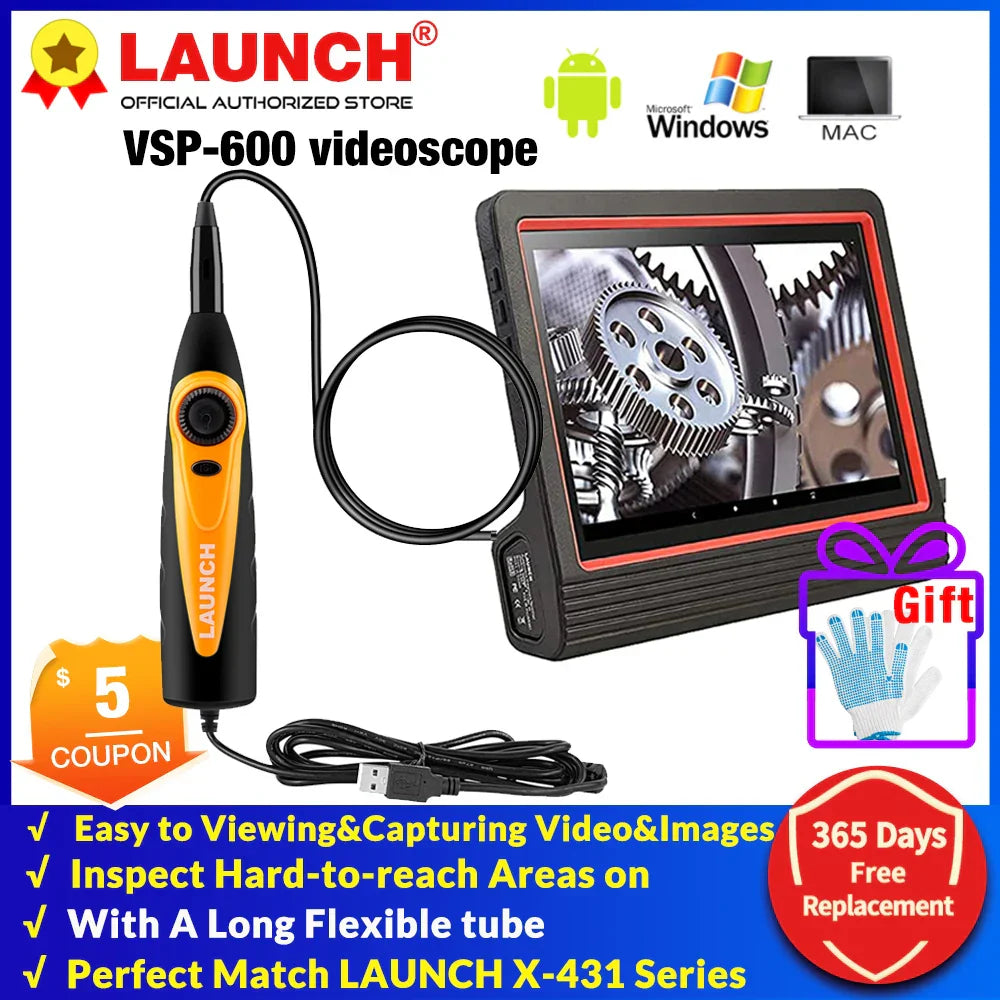 Launch VSP600 USB Inspection Camera VSP-600 Videoscope 5.5MM