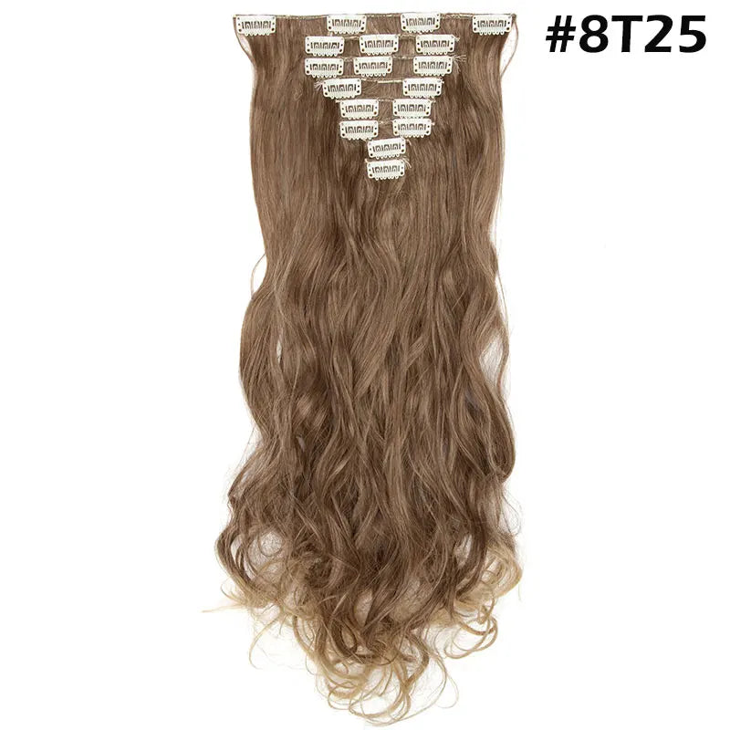 S-noilite Synthetic 24inch 140g 8PCS/set Clip In On