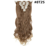 S-noilite Synthetic 24inch 140g 8PCS/set Clip In On