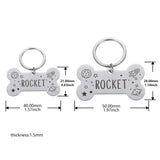 Custom Dog ID Tag Personalized Pet Name Address