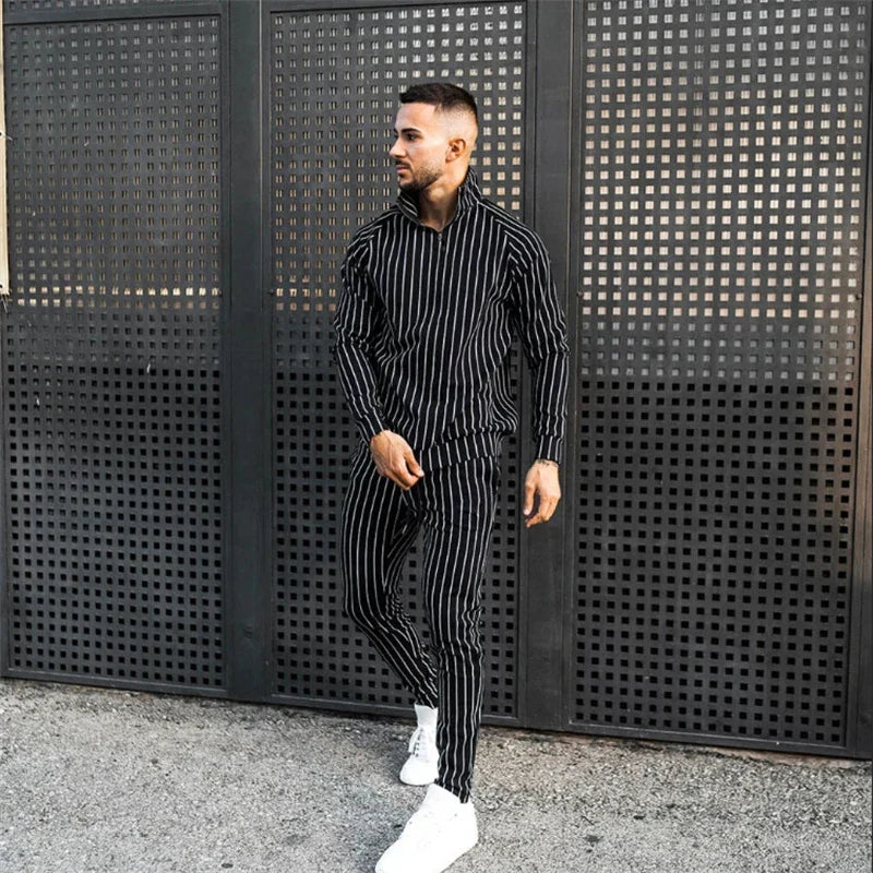 2020 New 3D Plaid Men's Sports fitness Zipper