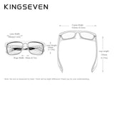 KINGSEVEN TR90 Frame Mirror Lens Sunglasses Polarized Men‘s Glasses Outdoor Sports Male Eyewear Original Accessories N751