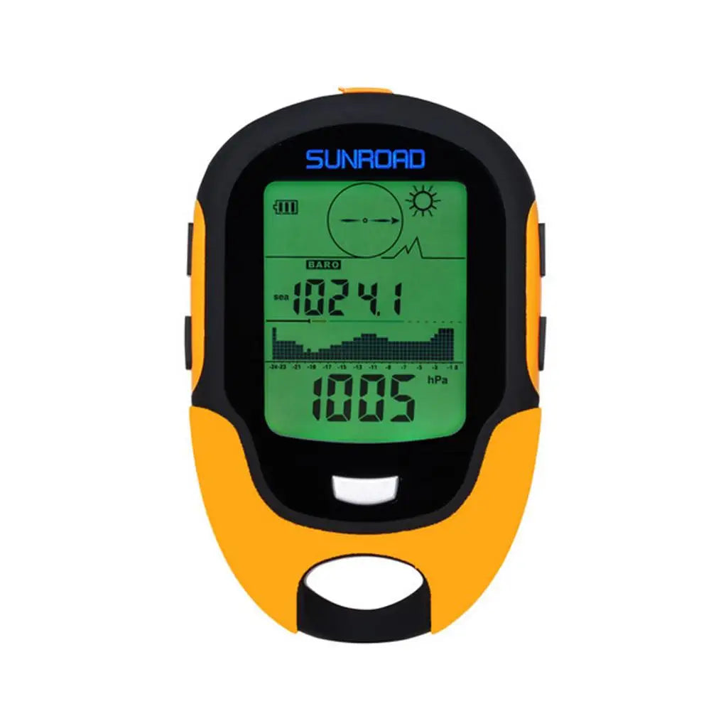 SUNROAD Multifunctional Handheld USB Compass Altimeter Barometer Digital