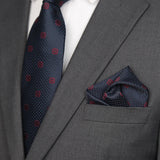 Mens Jacquard Tie Cravat Cufflinks Set Luxury Necktie