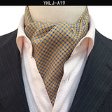 Men Vintage Polka Dot Wedding Formal Cravat Ascot