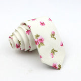 New Floral Tie For Men Skinny Casual Cotton