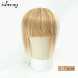 Isheeny Human Hair Bangs 3 Clips In Black