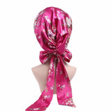 New Women Silk Satin Night Sleeping Cap Head