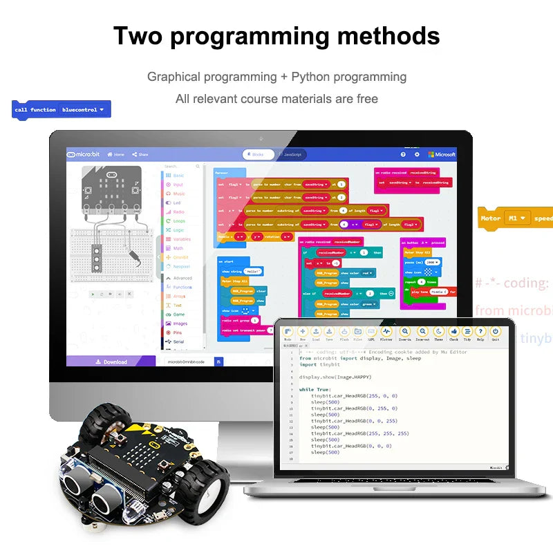 Yahboom Microbit Car Programmable Toys Coding Robotics for